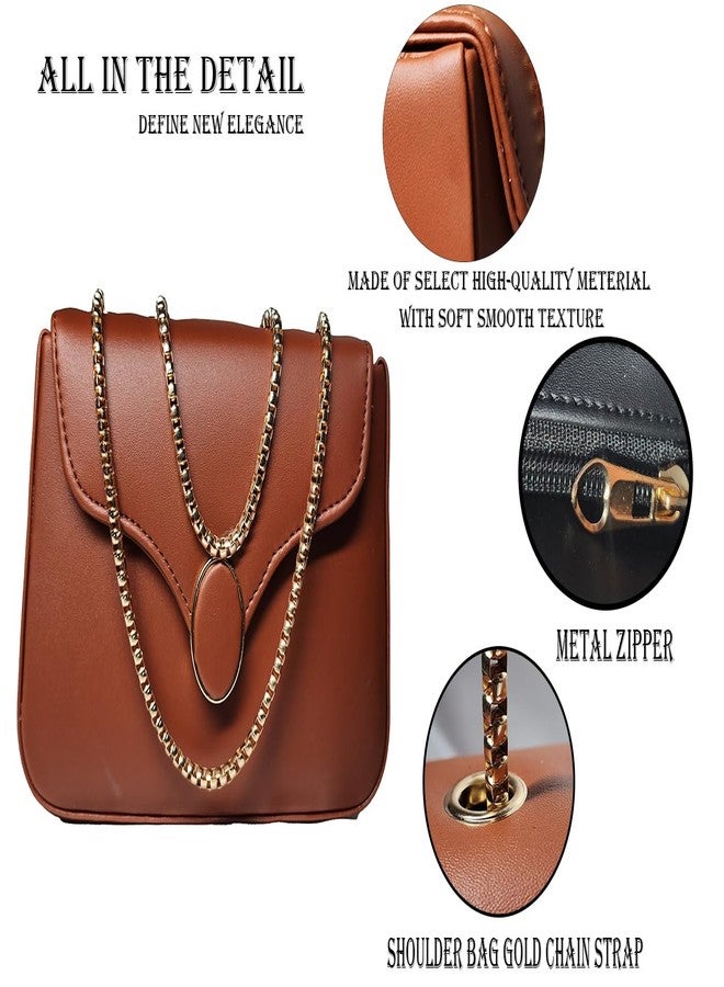 DONSON Crossbody Bags for women Designer Shoulder Sling Bag(BROWN) - Image 3